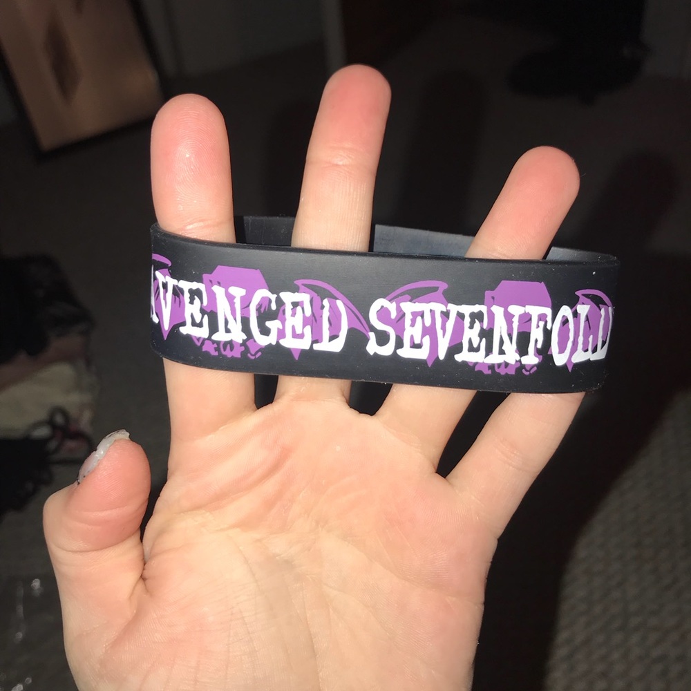 AVENGED SEVENFOLD RUBBER BRACELET